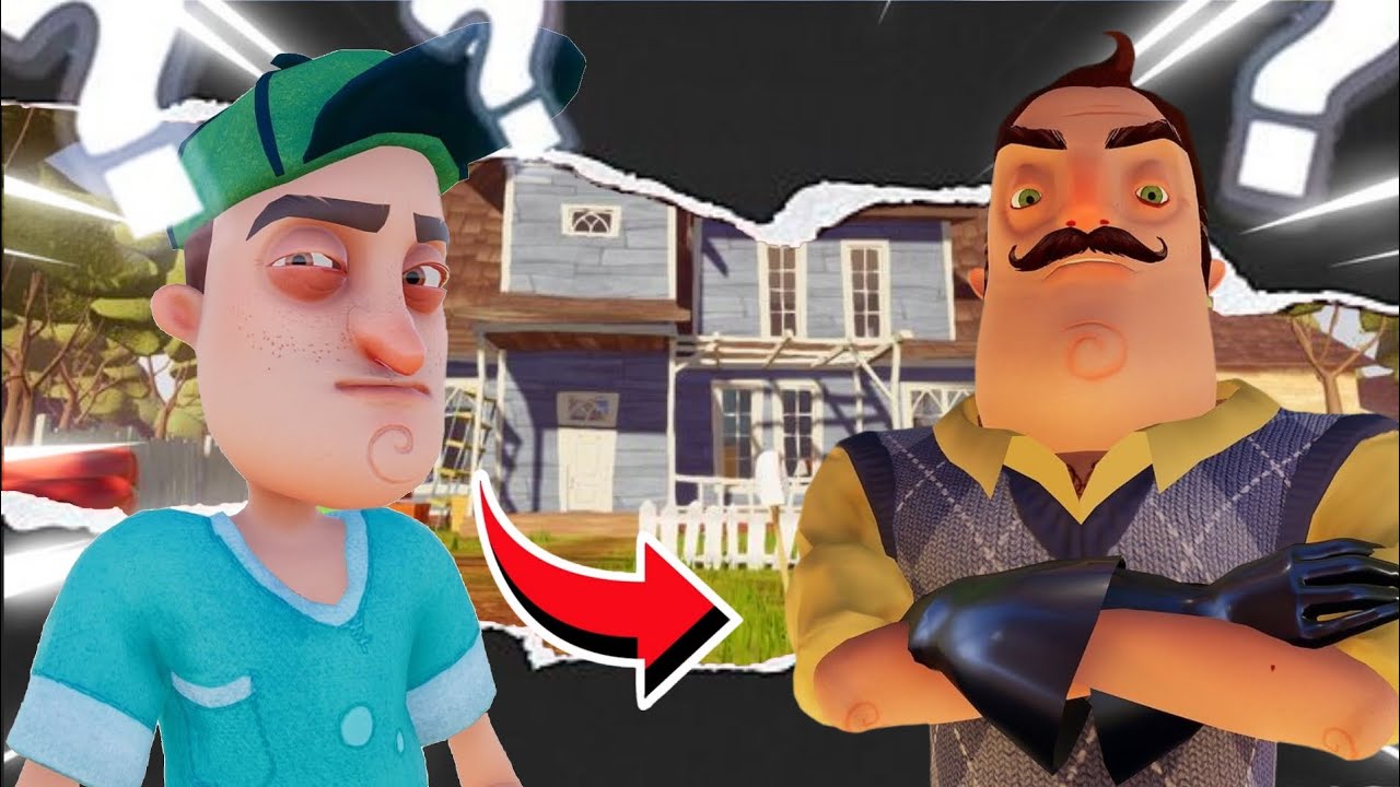 Gameplay (Hello Neighbor) tutorial Alpha 1 - YouTube