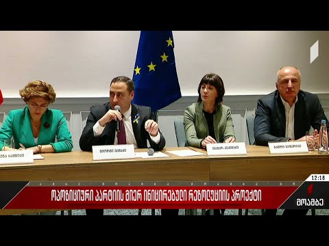 ოპოზიციური პარტიის მიერ ინიცირებული რეზოლუციის პროექტი