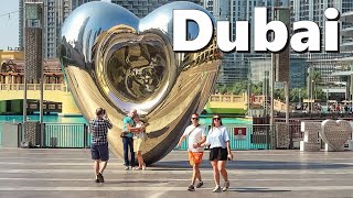 Dubai city street video. A day in Dubai, UAE.