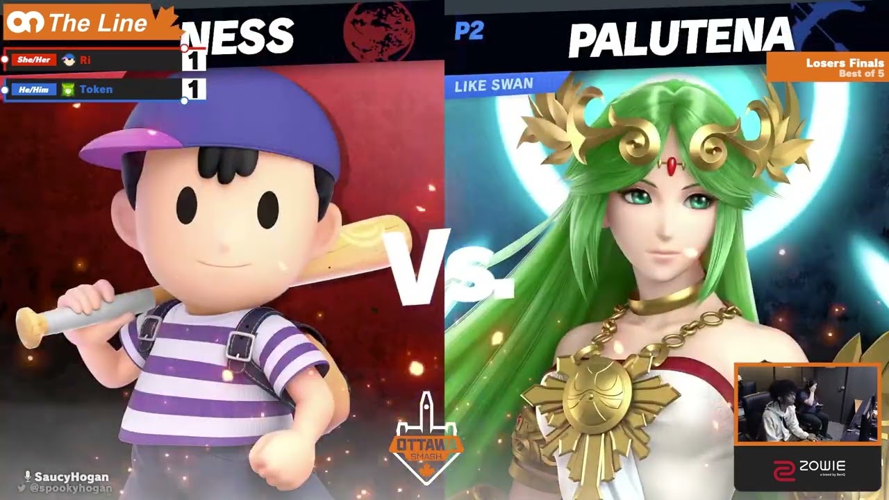OTL #12 || Ri (Ness) vs Token (Palutena, Cloud) - Losers Finals