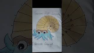 #shorts #Squarerootspiralart #pokemon Square Root Spiral Art  Pokemon omanyte