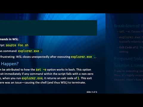 Resolving WSL Closes Abruptly Issue When Executing Windows Commands After Sourcing a Bash Script