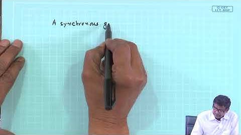 Lecture 90: O.C and S.C Test on Synchronous Generator
