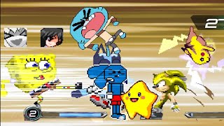 WHEN YOUR FAVORITE MUGEN CHARACTERS RUMBLES! | BLUE SQUAD VS YELLOW SQUAD | 4V4 | BEST OF 3 by GAME IT! 1,976 views 3 weeks ago 22 minutes