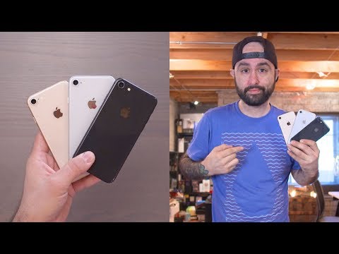 iPhone 8  amp  iPhone 8 Plus Unboxing  All Colors Compared 