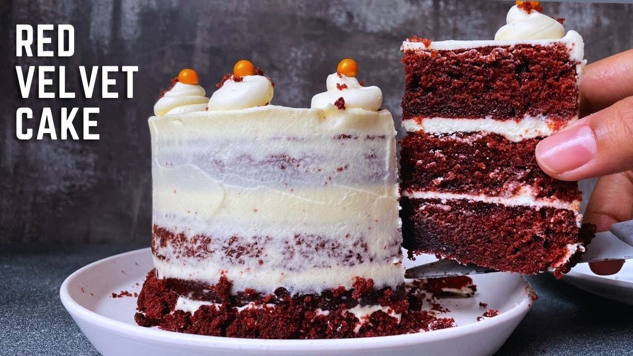 Moist Red Velvet Cake Recipe Without Butter - YouTube