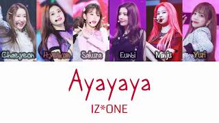 IZ*ONE (아이즈원) - AYAYAYA (아야야야) HUSH Türkçe Color Coded Lyrics [Han|Rom|Eng|Tur]
