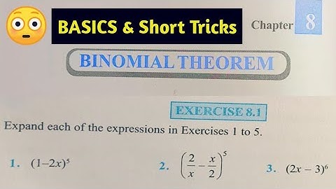 Class 11th Maths Chapter 8 Exercise 8.1 NCERT solutions | Binomial Theorem Basics & short tricks