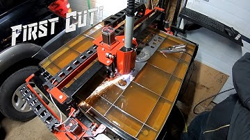 First Cuts on our Wright CNC 2x2 Plasma Table!