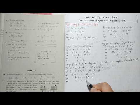 Video Giải bài 11 trang 13 SGK Toán 8 tập 2 - youtube