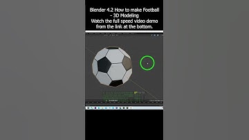 Blender 4.2 How to make Football - 3D Modeling #Blender #Football #3dmodeling #tutorial #timelapse