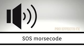 SOS morsecode - Sound effect
