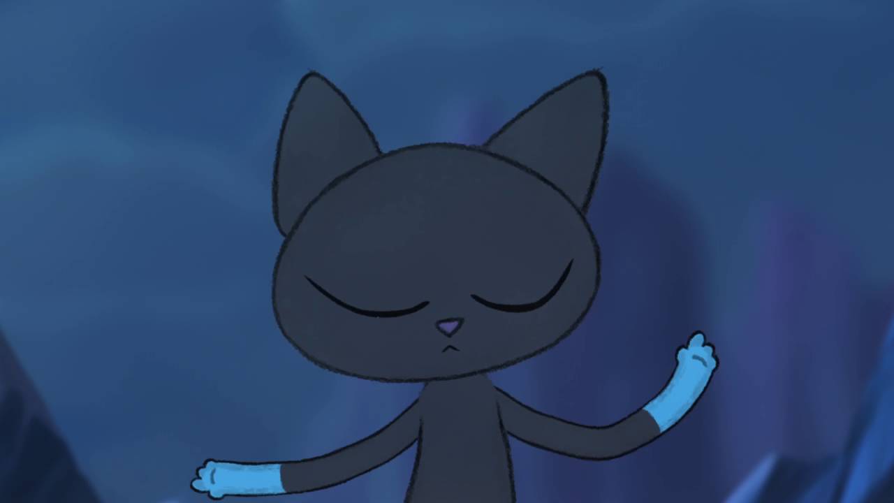 picture Cartoon Cute Ninja Cat loopit animation ninja cat