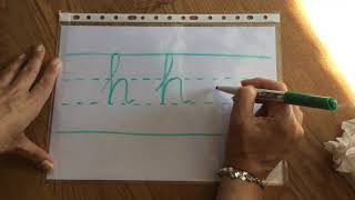 APRENDEMOS A ESCRIBIR LA LETRA H CON Y SIN PAUTA MONTESSORI