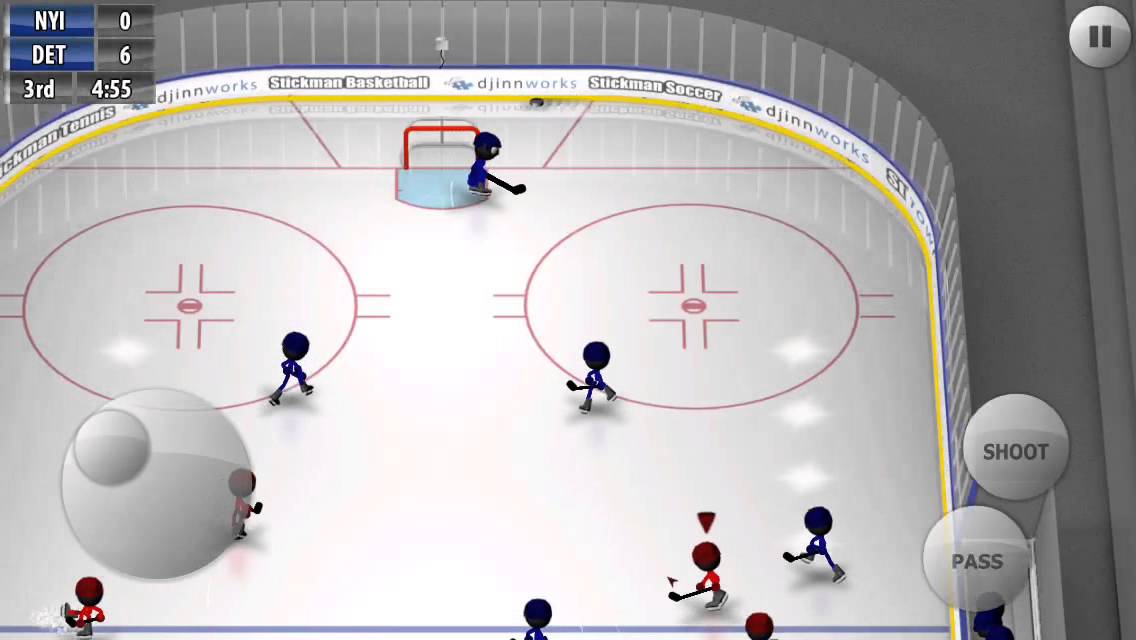 [Stickman Ice Hockey] Technique: loop around goal - YouTube