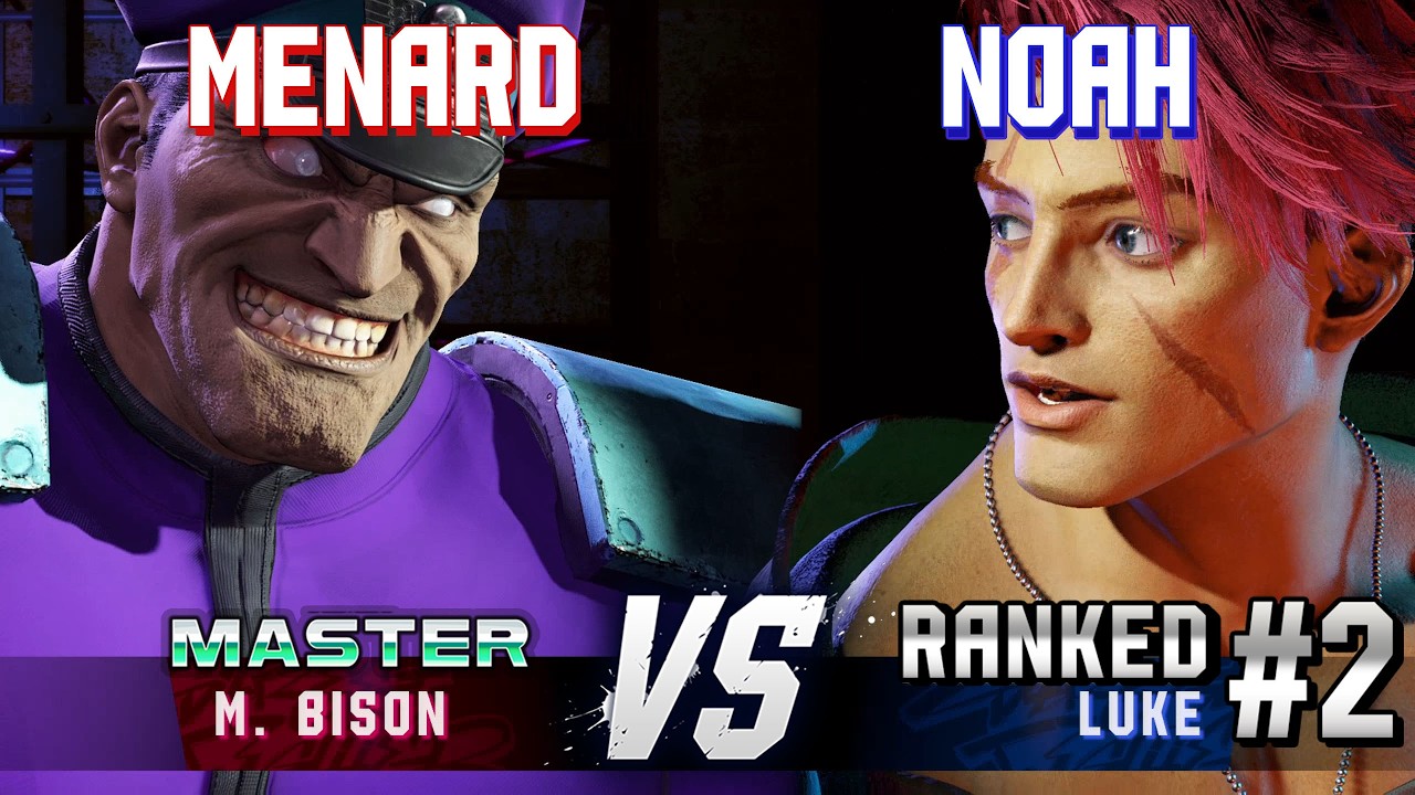 SF6 ▰ MENARD (M.Bison) vs NOAHTHEPRODIGY (#2 Ranked Luke) ▰ High Level Gameplay