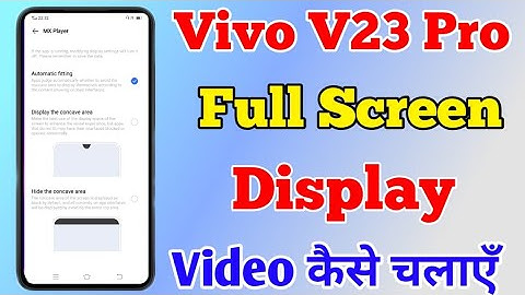 How To Full Screen Display Setting On Vivo V23 Pro || Vivo V23 Pro Full Screen Display Video