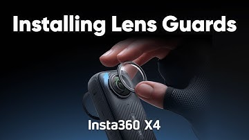 Insta360 X4 - How to Use the Removable Lens Guards