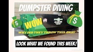 DUMPSTER DIVING - LOOK AT THE GREAT STUFF WE FOUND IN THE TRASH!!!