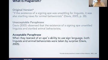 How to avoid plagiarism (APA, 7th ed.)