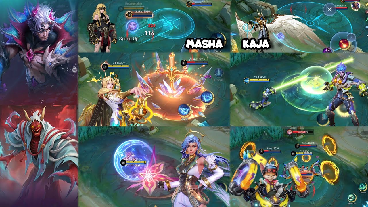 Обновленные Маша и Каджа из MLBB - Аврора, Эсмеральда, Горд, Чип. Новое обновление скинов для Mob...