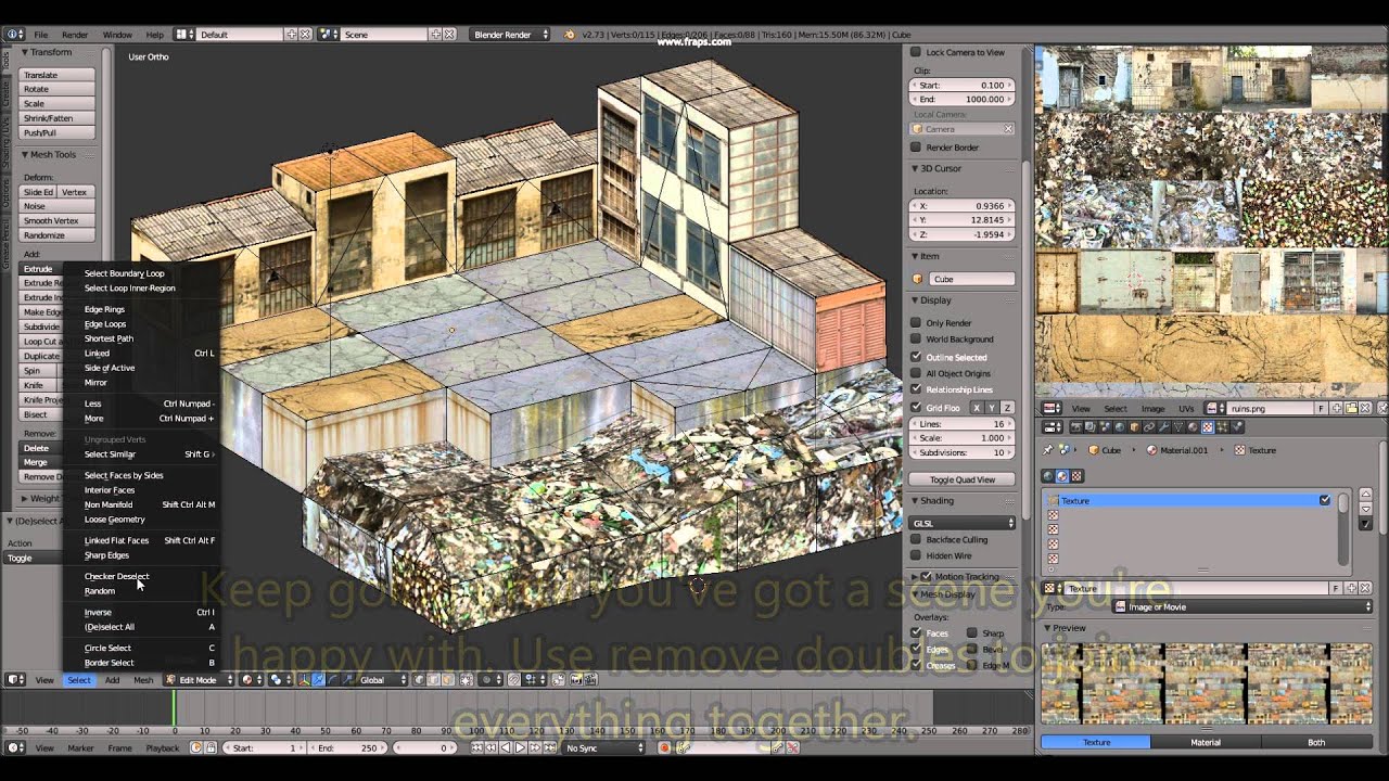 Blender Game Engine Texturing Tutorial Part 2 - YouTube
