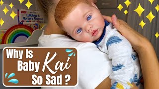 Reborn Baby Not Feeling Well. Evening & Morning Routine With Sick Baby Kai.