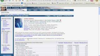 How to Create a Data Profile with American Factfinder