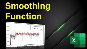 Smoothing Function (remove noise) | EXCEL