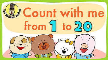 Number song 1-20 for children | Counting numbers | The Singing Walrus