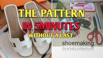 How to make this ladies trending Hermes slippers design without a last #shoemaking #beginners