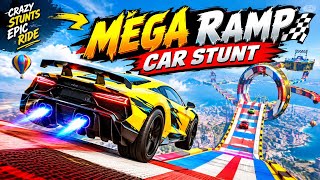 🔥 MEGA RAMP CAR STUNT 😱 | IMPOSSIBLE JUMPS & CRAZY CAR STUNTS 🚗💨 | EPIC GAMEPLAY  screenshot 1