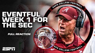 FULL REACTION: Alabama UPSET by Florida State, Arch & Texas lose to Ohio State + LSU beats Clemson 🏈