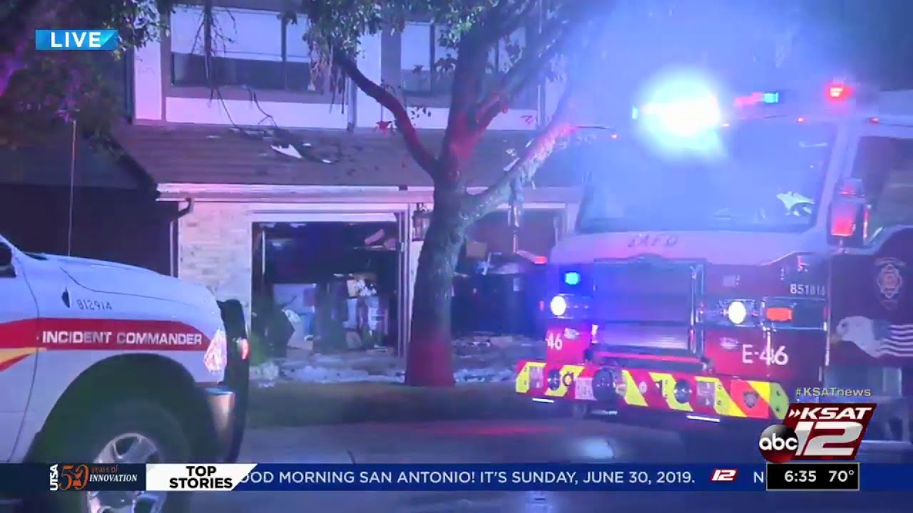 Lightning Blamed For 2 House Fires In San Antonio Youtube