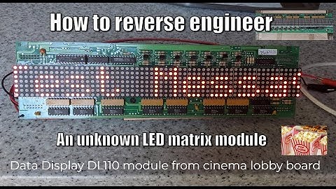 How to reverse engineer an unknown LED display PCB (Data Display DL110)