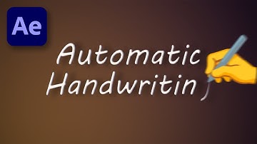 Automatic Handwriting - After Effects Tutorial