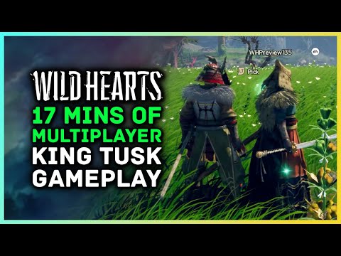 17 Minutes Of Wild Hearts Multiplayer Gameplay – King Tusk , Karakuri Katana & Bladed Wagasa