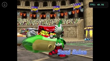 Sonic riders - Gameplay test (Dolphin emulator) [iOS]