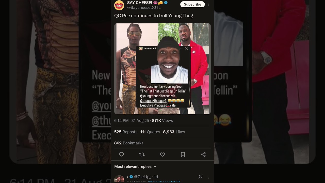 QC Pee continues to troll Young Thug