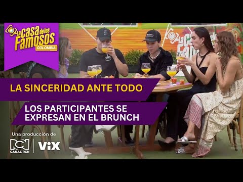 Los participantes hablan de estrategias en el brunch | La casa de los famosos Colombia