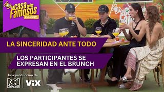 Los participantes hablan de estrategias en el brunch | La casa de los famosos Colombia