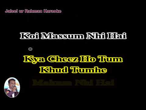 TUMSA KOI PYARA KOI MASOOM Karaoke With Scrolling Lyrics English