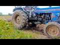 Powertrac euro 50 on tiller | full power performance 50 hp | पावरट्रैक यूरो 50 में 9 का हैवी टिलर
