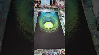 paint with a spinning lazy Susan inspired by Callen Schaub. #creative #acrylicart Profile