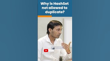 Why Is HashSet Not Allowed To Duplicate? | Java Interview Question | #kiransir #shorts #freshers