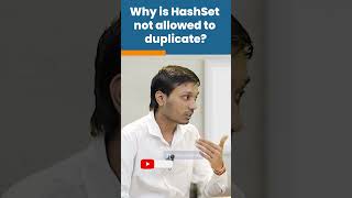 Why Is HashSet Not Allowed To Duplicate? | Java Interview Question | #kiransir #shorts #freshers