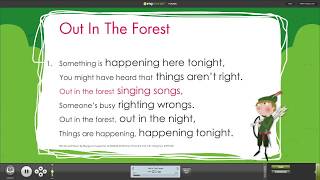 Out In The Forest from Hoodwinked! Musical with Words on Screen™