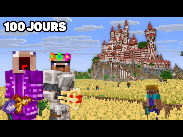 On a Survécu 100 Jours en DUO au Moyen-Âge sur Minecraft..