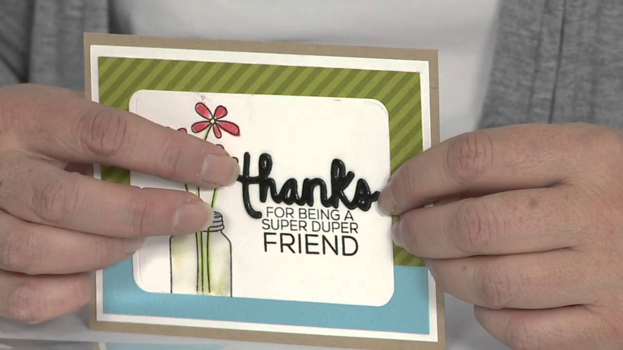 Tip of the Day: Layering Die Cuts from Technique Tuesday - YouTube
