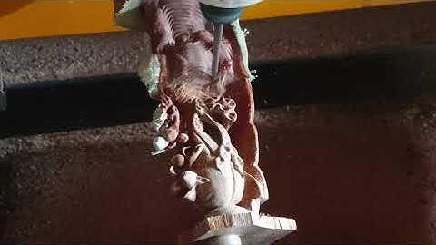 Máy cnc đục tượng 4 trục đồng thời. Chạy tượng máy cnc cực đẹp